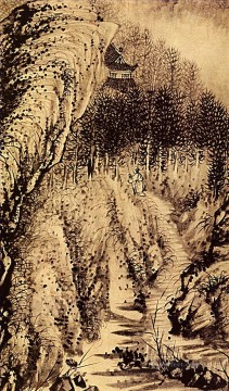 Shitao el instante de tinta china antigua de 1707 Pinturas al óleo